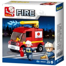 Конструктор Sluban Пожарный. Пожарная машина с водометом (M38-B0622C) 75 деталей